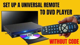 How to program a universal remote For DVD VCD BLURAY VCR no code required [upl. by Alegna395]