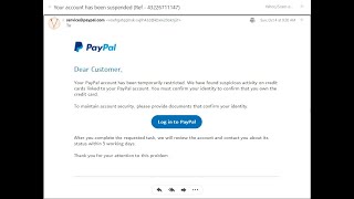 PayPal Phishing Email and Website [upl. by Soigroeg355]