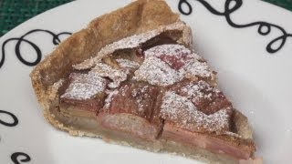 Rhubarb and Custard Tart Recipe [upl. by Ainez465]