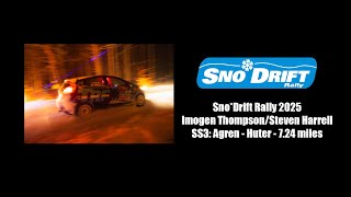 SnoDrift Rally 2025 SS3  ThompsonHarrell [upl. by Yelreveb990]