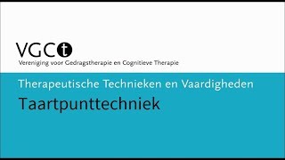 Therapeutische technieken en vaardigheden – Taartpunttechniek [upl. by Clellan59]