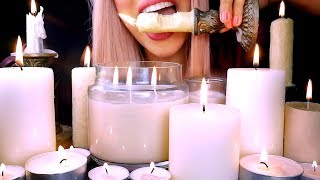 ASMR EATING CANDLES  Edible Prank Soft Eating Sounds 먹방 [upl. by Sheela]