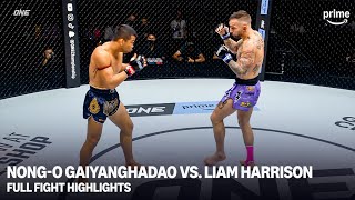 NongO Gaiyanghadao vs Liam Harrison  ONE Championship Full Fight Highlights‼️ [upl. by Edgell]