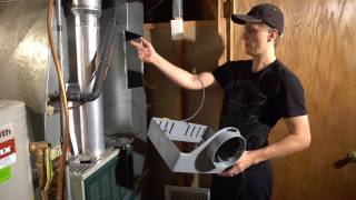 Aprilaire 600M Humidifier Installation Walkthrough [upl. by Zetrom]