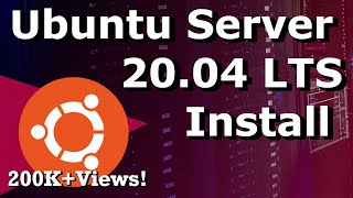 Ubuntu Server 2004 LTS Install  Step by Step Tutorial For Beginners [upl. by Aysa]