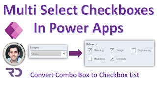 Multi Select Checkbox in Power Apps [upl. by Ahsakat603]