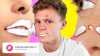 I Tried 5Minute Crafts GIRLY [upl. by Nnylkcaj]