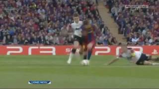 Lionel Messi Owns Nemanja Vidic [upl. by Claybourne822]