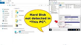 FIX  Hard Disk shows up on Disk Management but does not show up on This PC or My Computer 2020 [upl. by Htebesile]