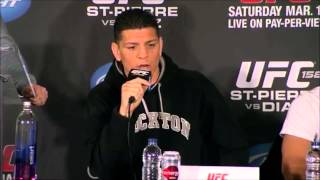 Press conference GSP vs Diaz [upl. by Hallam]