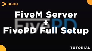 FiveM Server  FivePD  Full SetupInstall Tutorial [upl. by Annovahs54]