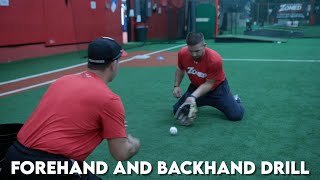 Forehand and Backhand Infield Drill [upl. by Atalanta990]