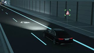 All New Mercedes S Class  Digital Light explained [upl. by Eartnoed]