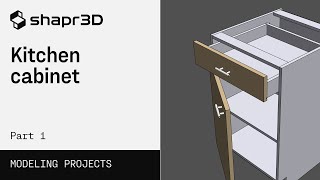 3D modeling a kitchen cabinet Part 1  Shapr3D stepbystep [upl. by Brunelle]