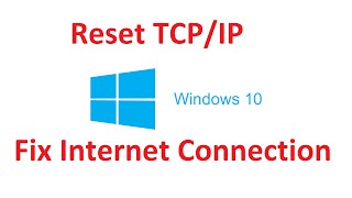 How To Reset TCPIP Internet Connection Windows 10  8Easy  Howtosolveit [upl. by Ck154]