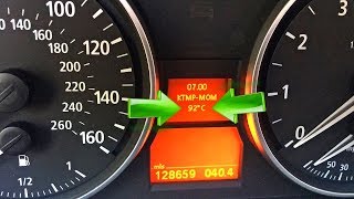 CHECK COOLANT TEMPERATURE ON BMW E90 e91 e92 e93 [upl. by Broderick]