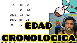 Como calcular la EDAD CRONOLÓGICA 💉 [upl. by Elehcim30]