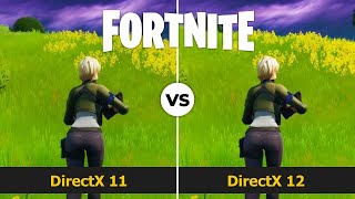 Fortnite Directx 11 vs 12 Graphics amp FPS Comparison  GTX 1070 i7 4790K Epic Settings [upl. by Dionis]