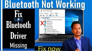 Bluetooth Not Showing in Device Manager  Fix Bluetooth issues on Windows 10 [upl. by Acima]