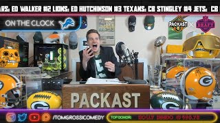 A Packers Fan Live Reaction to the Lions Drafting Jameson Williams [upl. by Asertal]