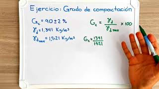 Ejercicio Grado de Compactación [upl. by Nereil]