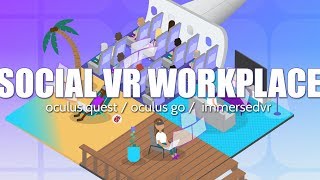 CoWork in a Virtual Coffee Shop With Real People  Immersed VR  Oculus Quest and Go [upl. by Aicinat]