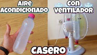 Mantén tu HOGAR FRESCO con apenas DINERO Como hacer un aire Acondicionado Casero con tu Ventilador [upl. by Roxine]