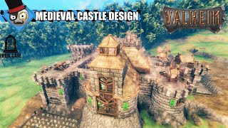 Valheim  Castle Building Guide  Medieval Castle Design Time Lapse [upl. by Bayly]