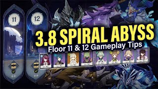 How to BEAT 38 SPIRAL ABYSS Floor 11 amp 12 Guide amp Tips w 4Star Teams  Genshin Impact 38 [upl. by Editha]