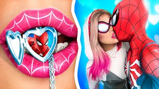 From Nerd To Gwen Stacy  SpiderMan and Gwen Stacy  How To Become Superhero [upl. by Attiuqehs]