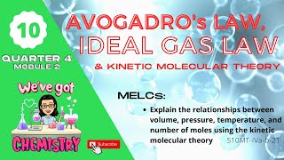 Grade 10 SCIENCE  Quarter 4 Module 2  Kinetic Molecular Theory Avogadros Law and Ideal Gas Law [upl. by Yesdnil]