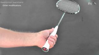 Badminton backhand  1 of 3 grip [upl. by Acima]