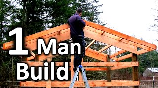 How to Build a Tiny Pole Barn in 5 MINUTES  Chicken House Plans [upl. by Sosthena]