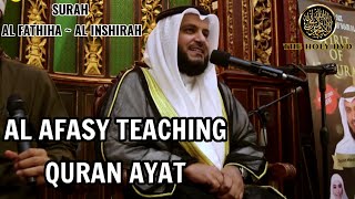 Surah Al InshirahMishary rashid al afasy  Teaching quran recitation style  The holy dvd [upl. by Conger227]