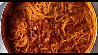 One Pot Pasta Bolognese [upl. by Fionnula]