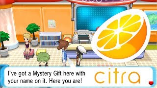 How to Receive mystery gifts in any 3DS Pokemon games in CITRA [upl. by Gaut800]