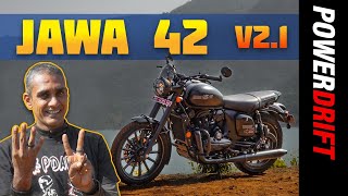 2021 Jawa Forty Two  First Ride Review  PowerDrift [upl. by Danby908]