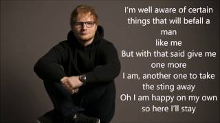 Ed Sheeran  Eraser LYRICS [upl. by Haneeja]