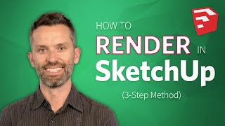 Learn How to Render in SketchUp 3Step Method [upl. by Vachill753]