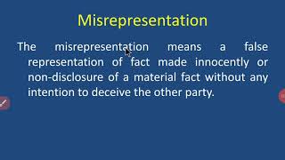 Misrepresentation [upl. by Eseela]