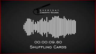 Shuffling Cards  HQ Sound Effects [upl. by Ellohcin394]