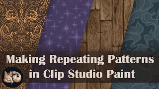 Making Repeating Patterns in Clip Studio Paint [upl. by Sekofski]