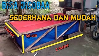 Cara memasang kolam terpalhow to make a tarpaulin pool [upl. by Ceevah]