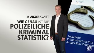 kurzerklärt Wie genau ist die Polizeiliche Kriminalstatistik [upl. by Lilak427]