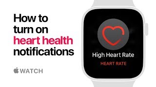 Apple Watch Series 4 — How to turn on heart health notifications — Apple [upl. by Odnala109]