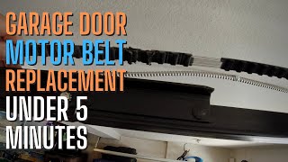 Garage Door Motor Belt Replacement  UNDER 5 Minutes [upl. by Relda]