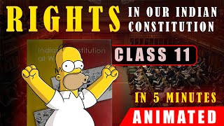 Rights in the Indian Constitution Animated Class 11 CH 2 Political Science  Shiksha Nation [upl. by Yttak503]