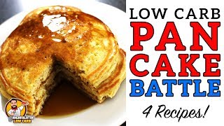 Low Carb PANCAKE BATTLE  The BEST Keto Pancake Recipe  Coconut Almond Cream Cheese amp Carbquick [upl. by Marty]