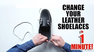 How To Relace Boat Shoes in One Minute [upl. by Kir452]