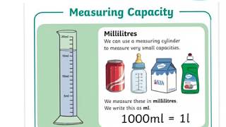 Measuring capacity  millilitres and litres [upl. by Cuda]